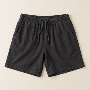 Shorts Circuito 05 in charcoal, front view