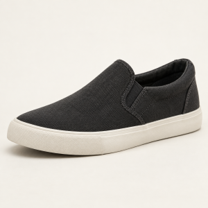 Nexo 08 in charcoal, three-quarter view